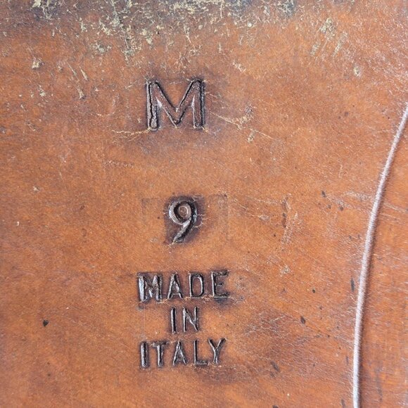 Vintage Bally Italy Brown Leather Dress Shoes Mens size 9 Classic Penny Loafers - Picture 8 of 10